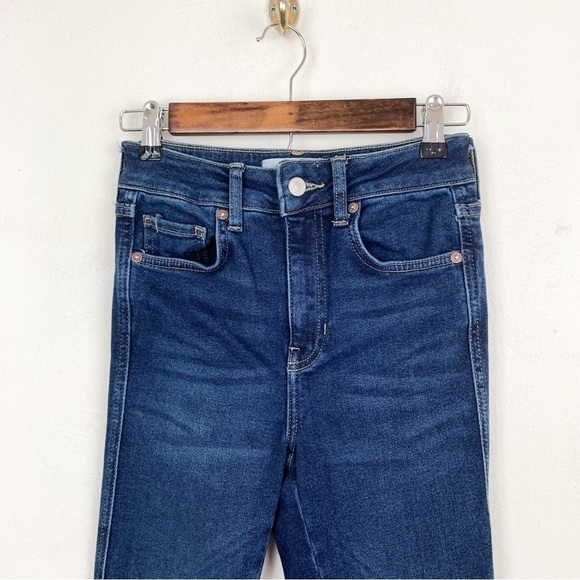 Free People We the Free Dark Wash Denim High Waisted Jeans Sz 24 - Picture 3 of 9